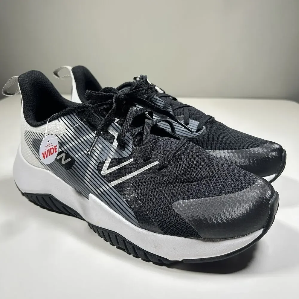 New Balance Rave Run V2 Boys Size 7 XW Extra Wide Running Shoes GKRAVBW2 NWT